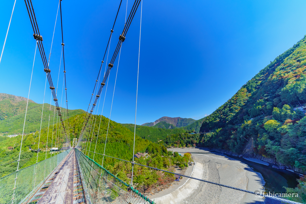十津川の谷瀬の吊り橋