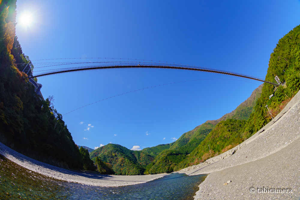 十津川の谷瀬の吊り橋