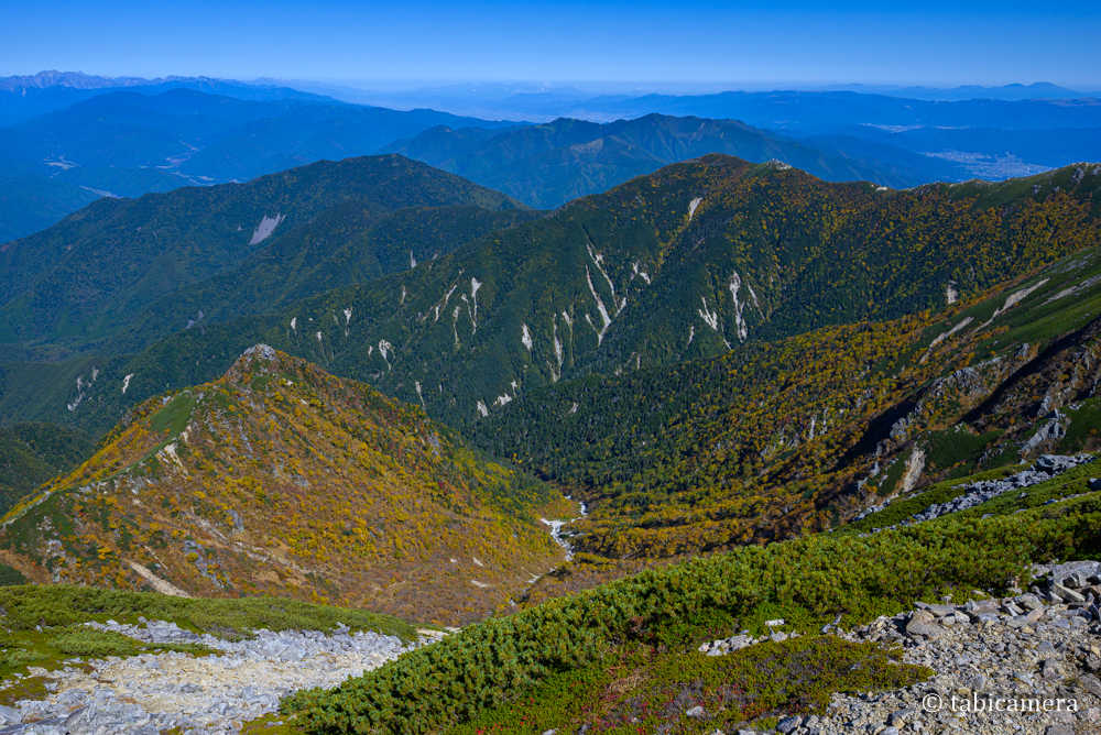 木曾駒ケ岳山頂からの景色