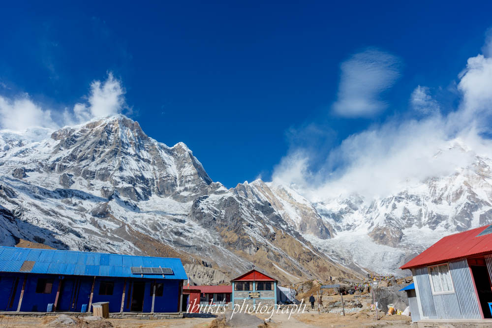 ネパールABCトレッキング ABCの景色　アンナプルナサウス