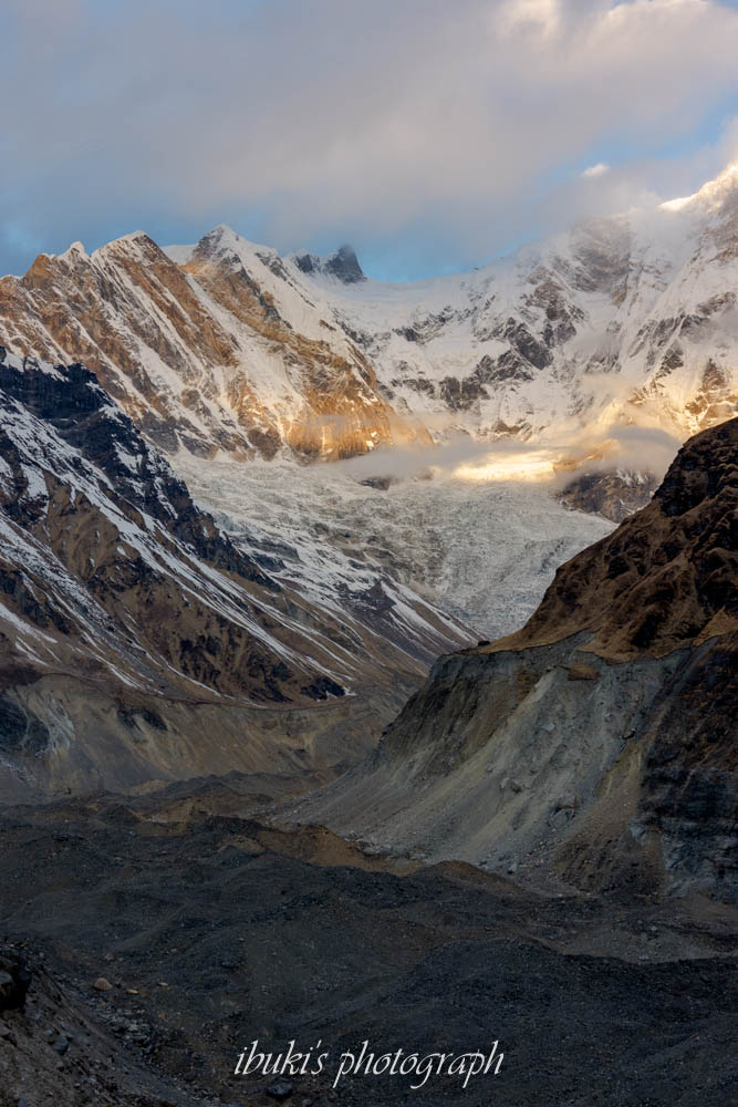 ABCトレッキング　アンナプルナの氷河